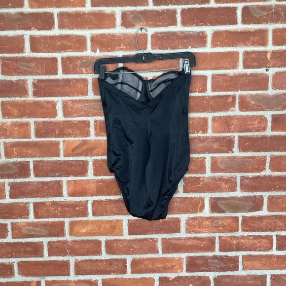 Vintage Lilyette black lace lined strapless bodysuit - Picture 7 of 7